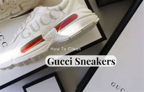how to clean gucci shoes